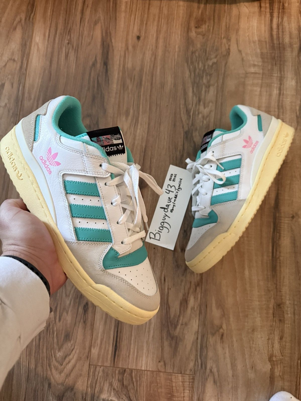 Adidas Forum 84 Low CL “Teal/Pink” sz 11.5
