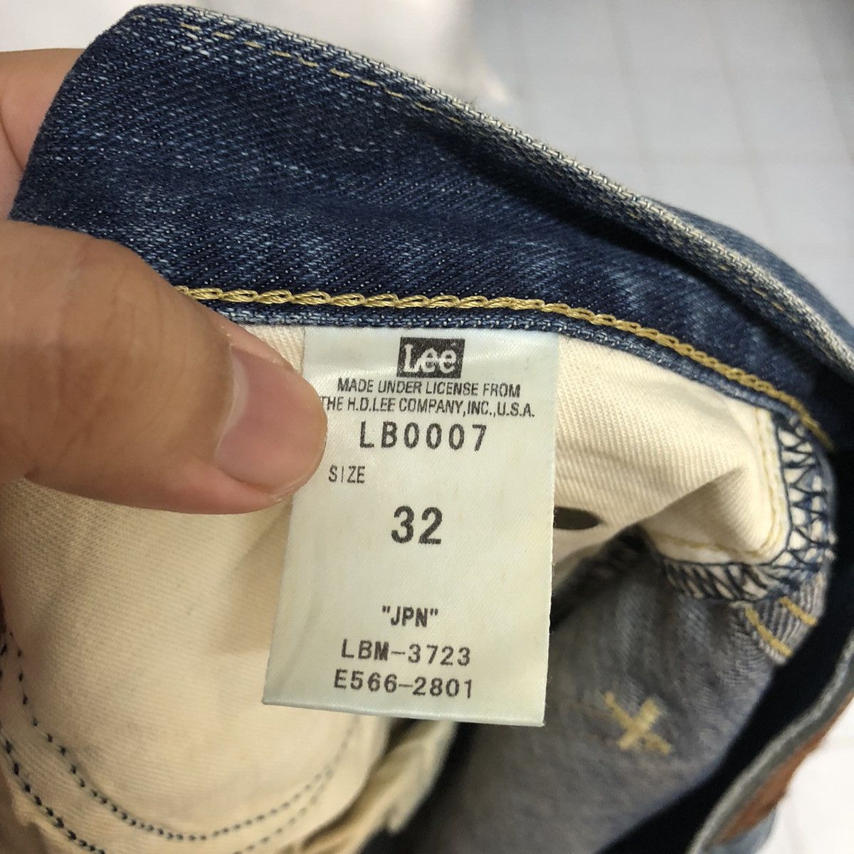 Lee DL Lee Vintage Blue Denim Pants #C183 Size US 33 - 19 Thumbnail