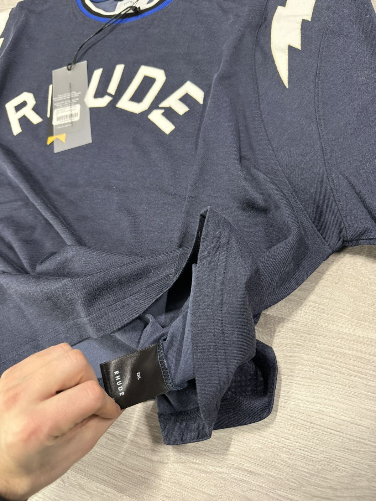 Rhude Rhude Lightning Bolt Tee Size US XXL / EU 58 / 5 - 5 Thumbnail