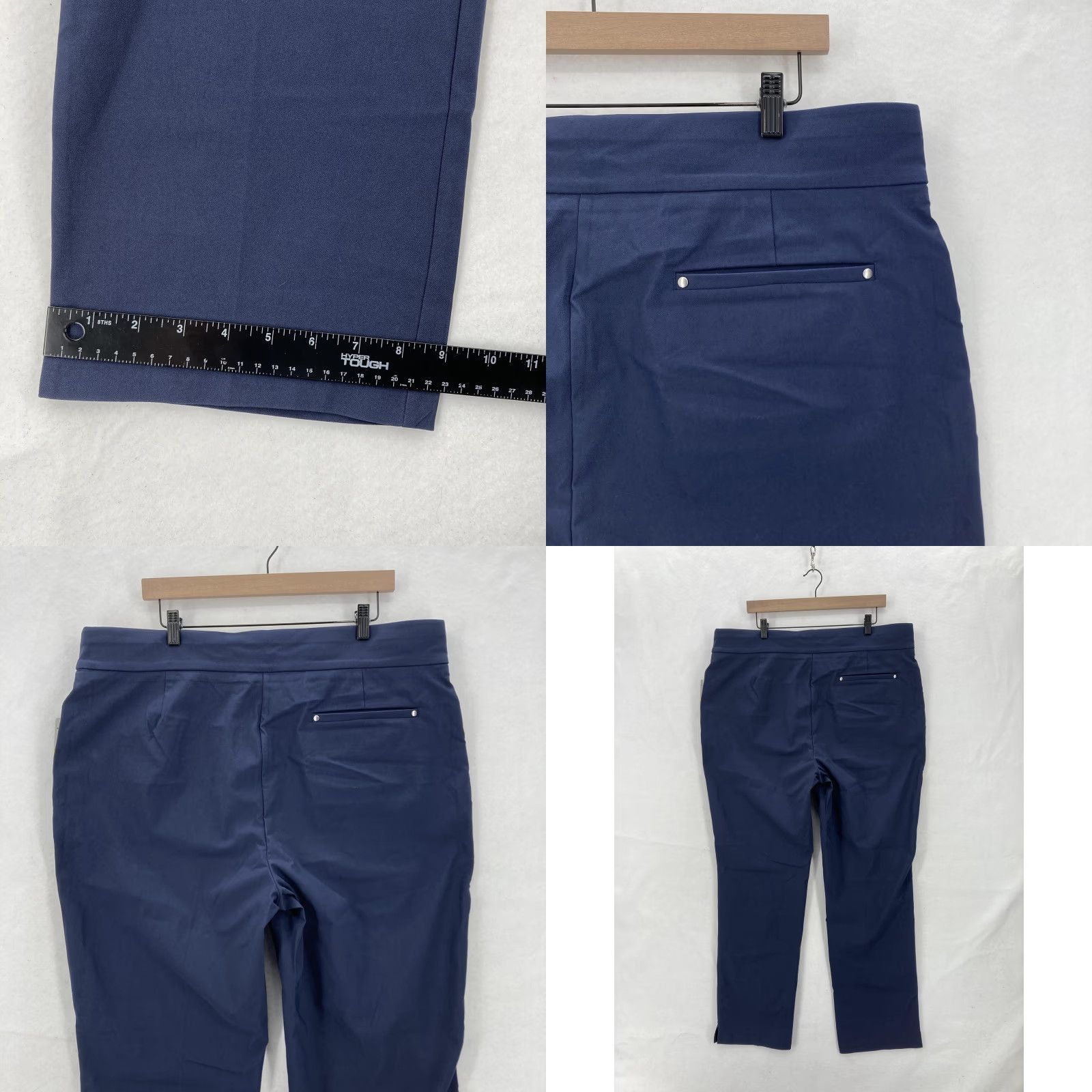 PGA Tour PGA TOUR Pants Womens 3X Navy UPF 50 Tummy Control Pull On Golf Stretch <= 31 in Inseam Mens/Womens Size 40" / US 18 - 9 Thumbnail
