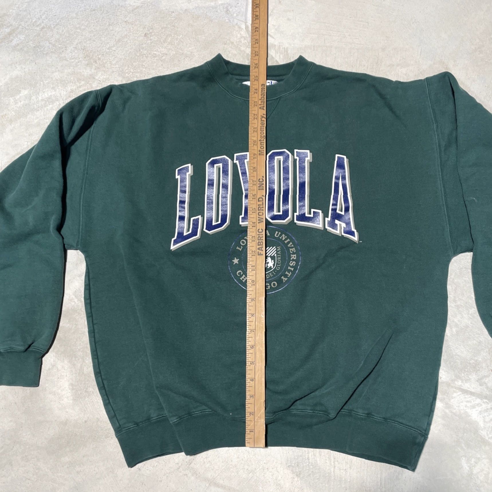 Vintage VINTAGE Loyola University Chicago Sweatshirt Green Crewneck XL Gear For Sports Shirt Mens 90s University NCAA Varsity Size US XL / EU 56 / 4 - 7 Thumbnail