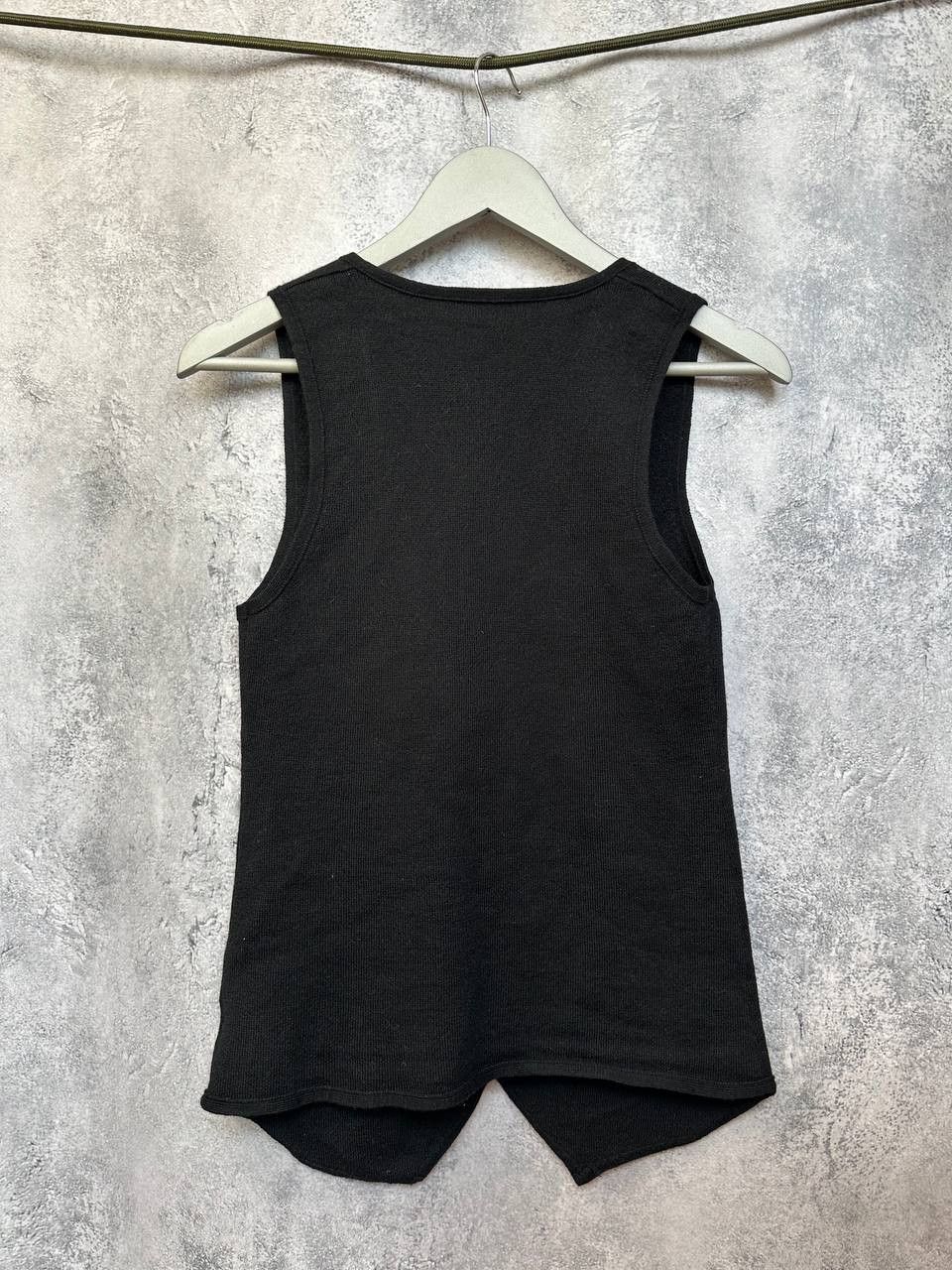 Theory Theory Carrano Harmonize 100% Wool Black Button Vest Sweater Size M / US 6-8 / IT 42-44 - 3 Thumbnail