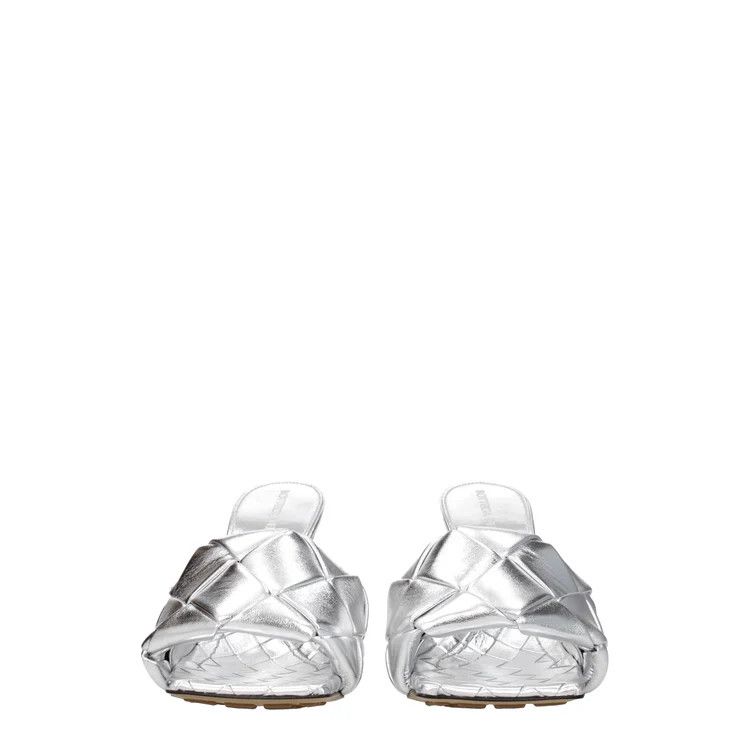 Bottega Veneta ob1o1e0724 Sandals in Silver Size US 5.5 / IT 35.5 - 3 Thumbnail