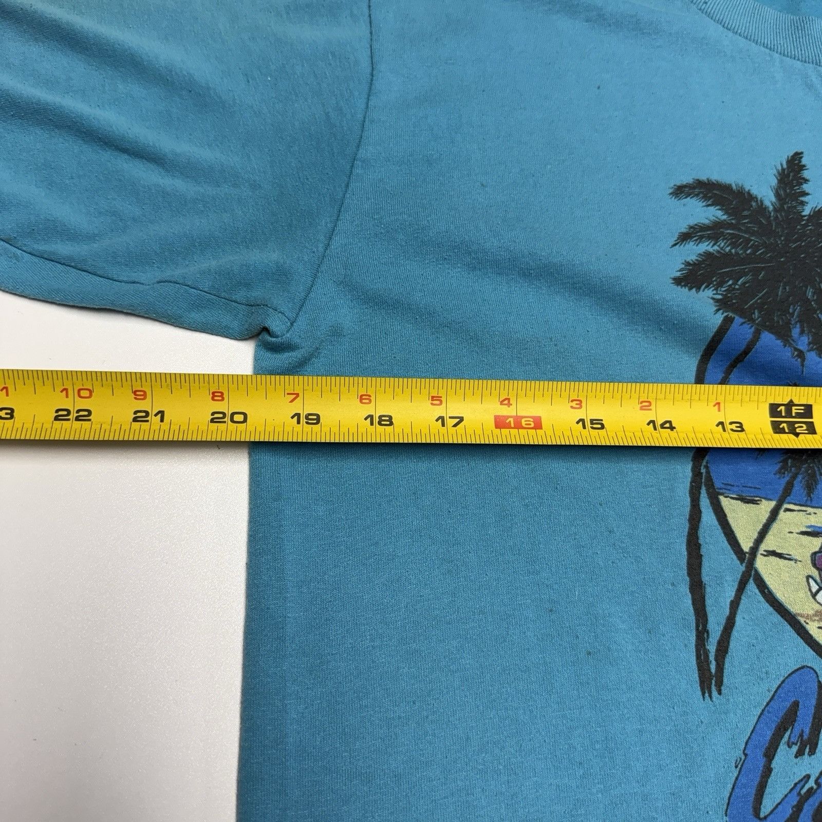 Vintage Vintage 80s California T Shirt Mens L Blue Single Stitch Bea Size US XL / EU 56 / 4 - 14 Thumbnail