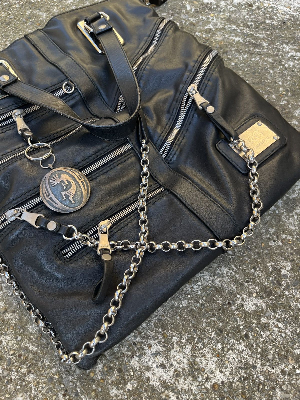 Dolce & Gabbana AW2003 Dolce Gabbana Vintage Bag Chains & Studded Strap Size ONE SIZE - 2 Thumbnail
