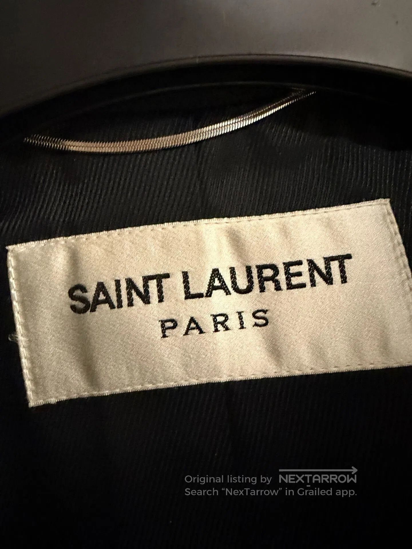 Saint Laurent Paris Saint Laurent Black Leather Wool Jacket. Size US L / EU 52-54 / 3 - 2 Thumbnail