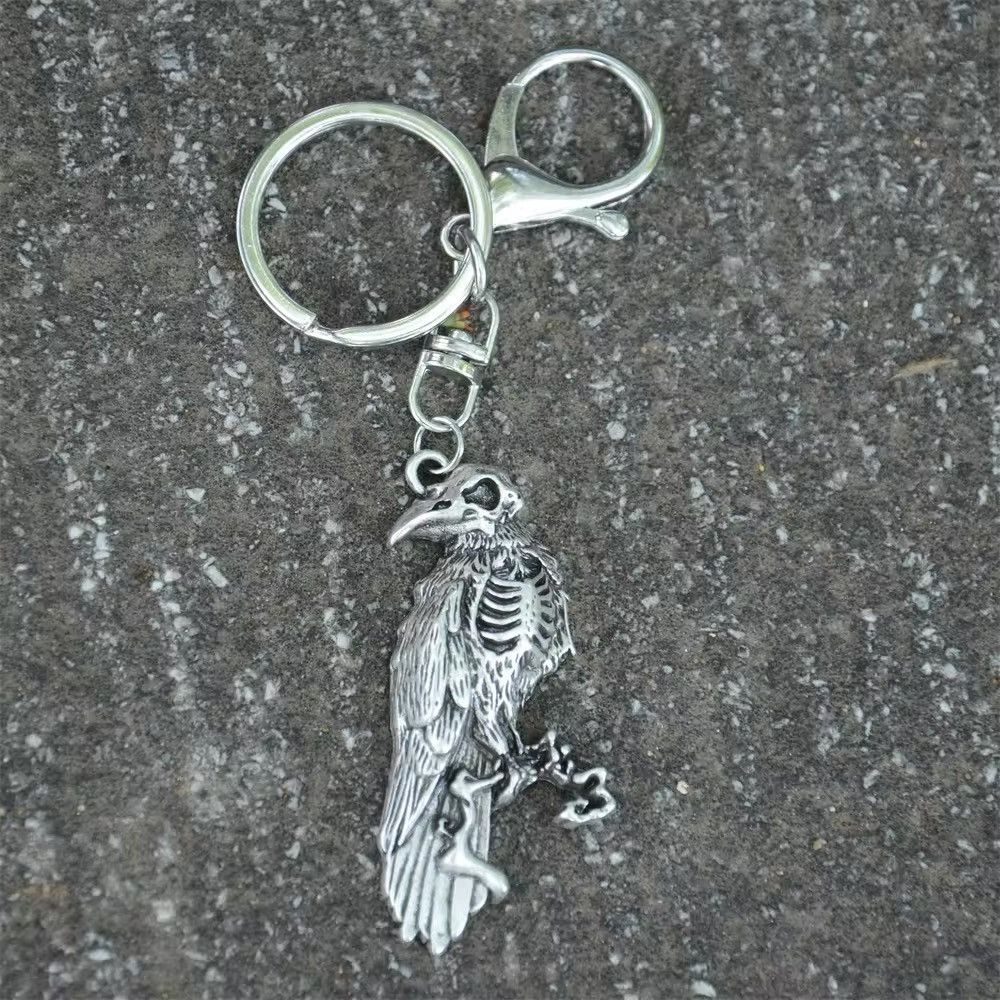 Vintage Vintage Goth Skull Bird Keychain Size ONE SIZE - 3 Thumbnail