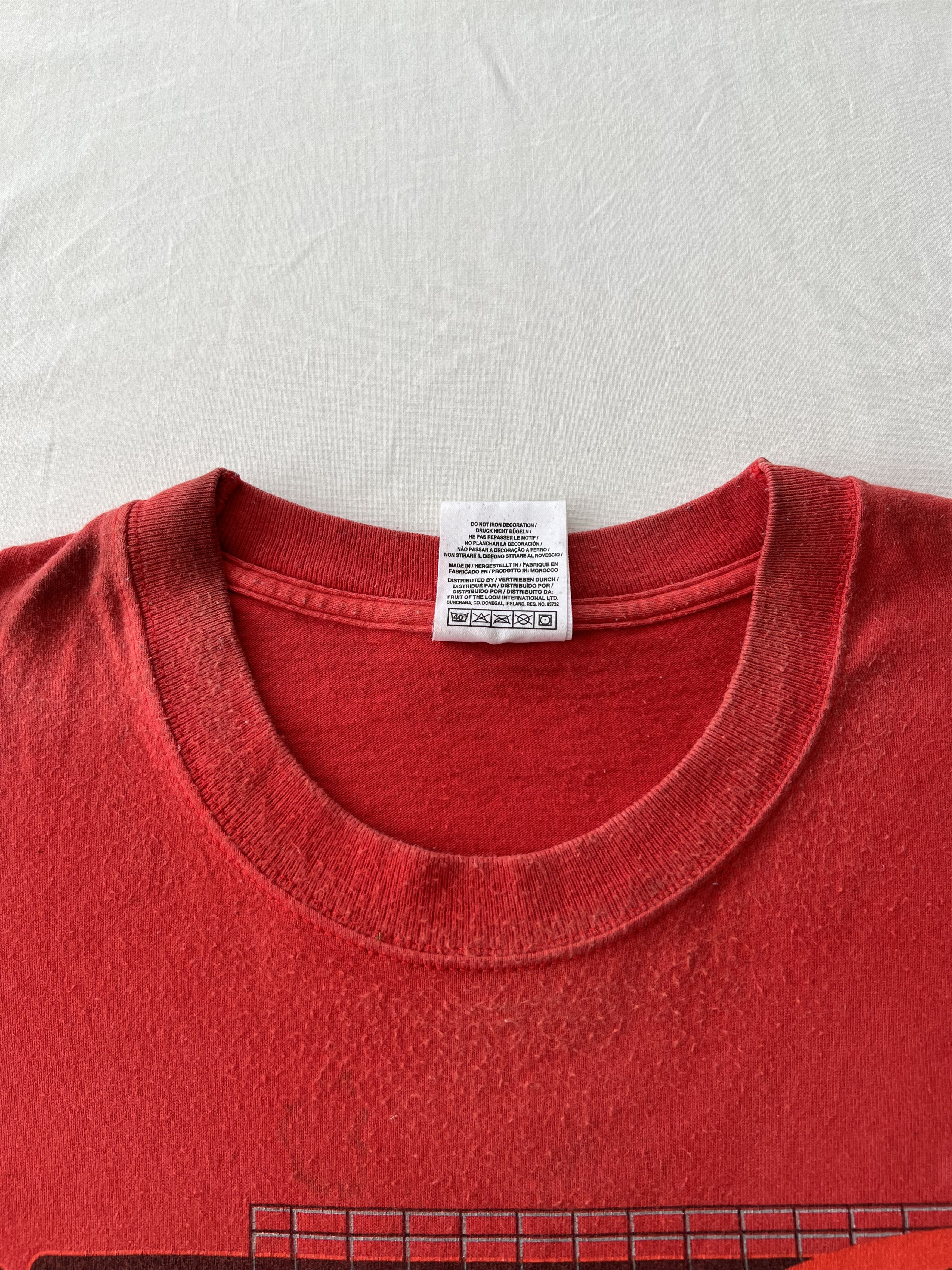 Vintage Vintage 90s Ducati Steve Hislop #7 Moto Racing Red T-shirt Size US XXL / EU 58 / 5 - 14 Thumbnail