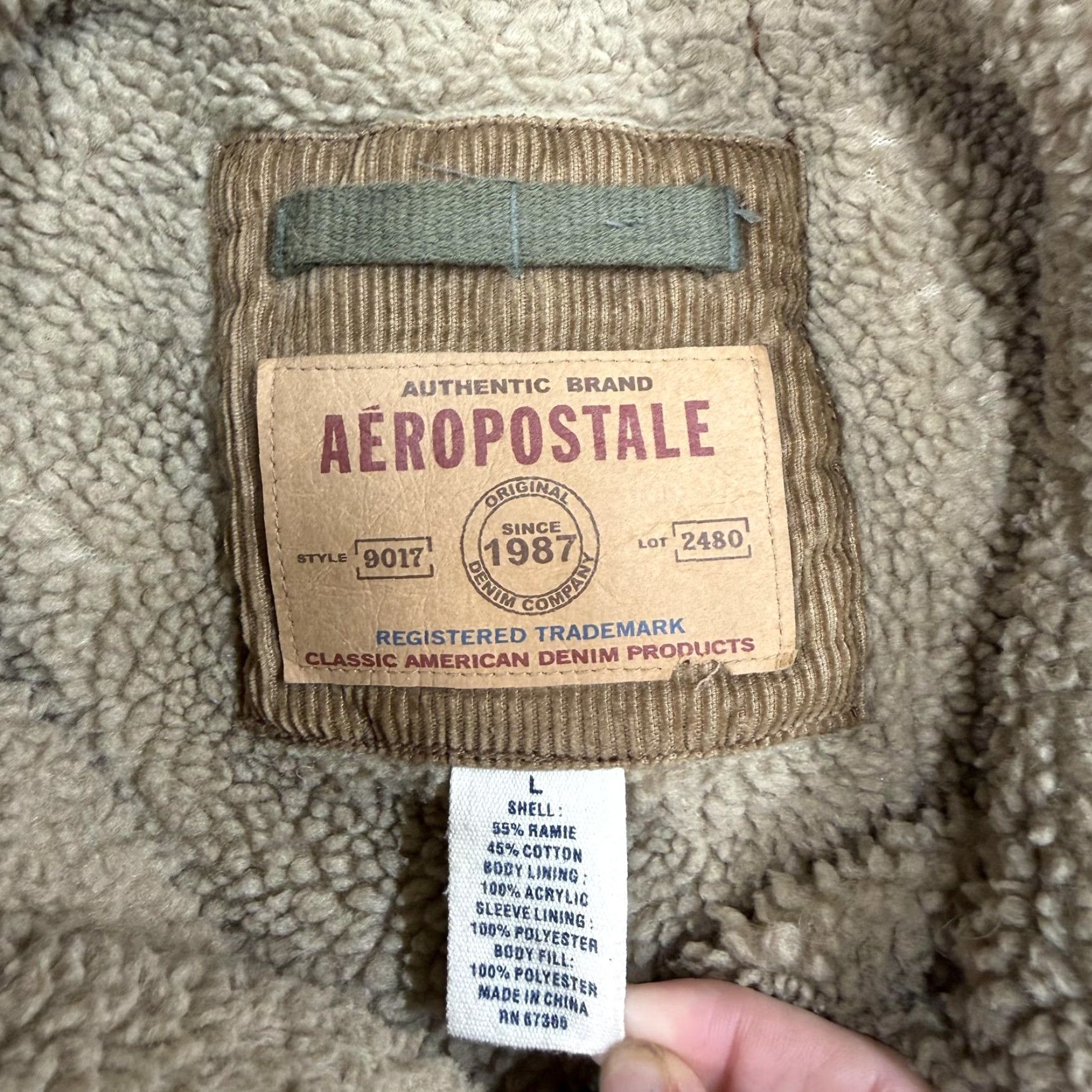 Aeropostale VINTAGE Aeropostale Jacket Mens Large Brown Corduroy Sherpa Lined western 90s Size US L / EU 52-54 / 3 - 2 Thumbnail