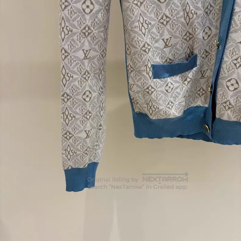 Louis Vuitton Louis Vuitton 1854 series full print printed knitted cardi Size M / US 6-8 / IT 42-44 - 5 Thumbnail