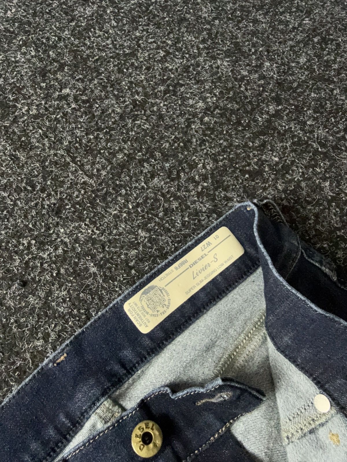 Diesel 00s Luxury Retro Diesel Livier-S Skinny denim pants jeans Size 27" / US 4 / IT 40 - 7 Thumbnail