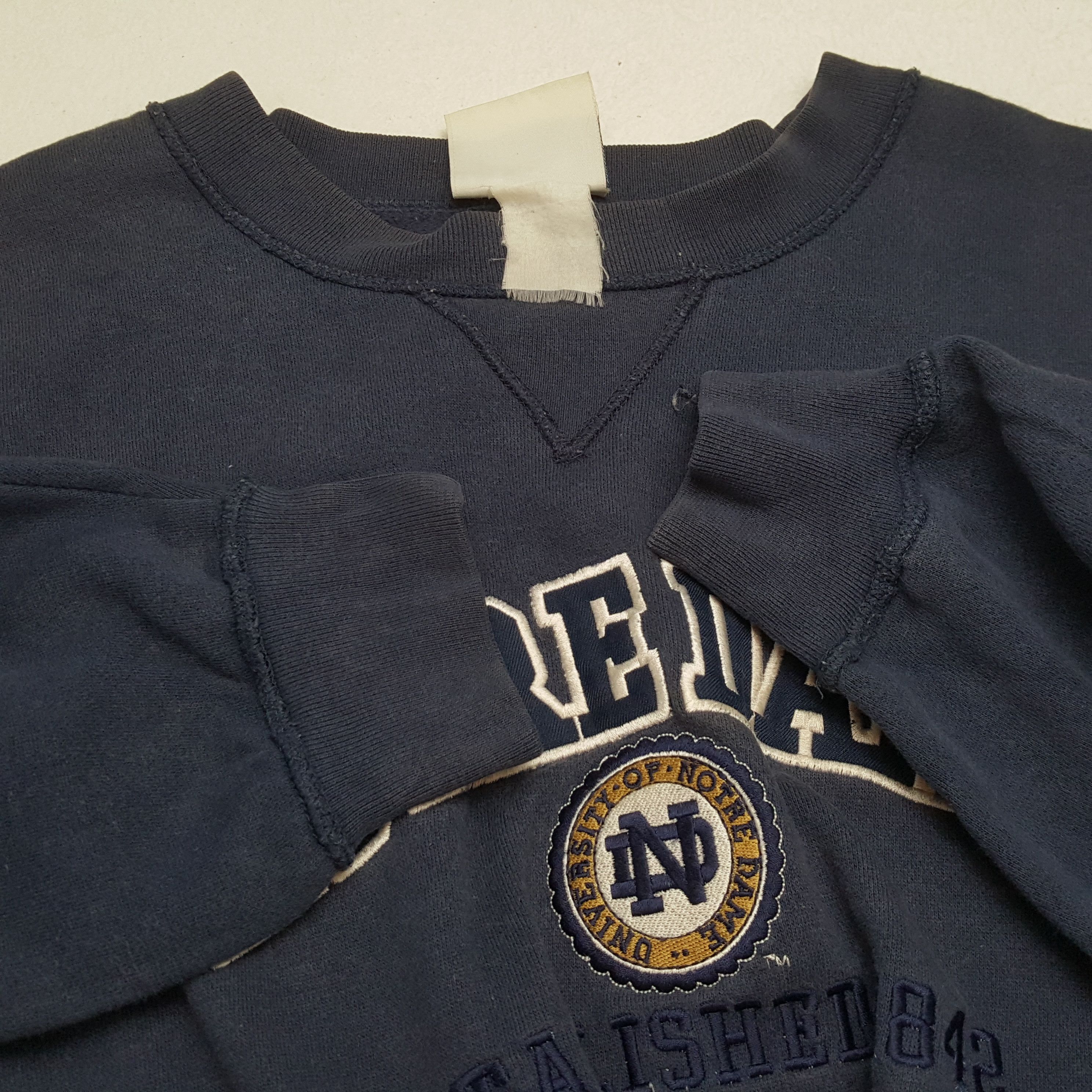 Lee × Vintage UNIVERSITY OF NOTRE DAME X LEE Sweatshirt Size US XXL / EU 58 / 5 - 9 Thumbnail