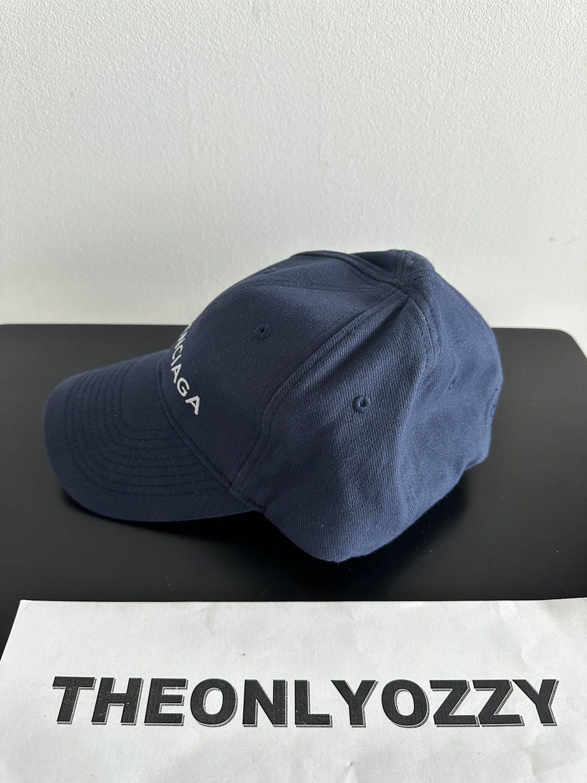 Balenciaga Balenciaga Logo Dad Cap Hat navy blue Size ONE SIZE - 2 Thumbnail