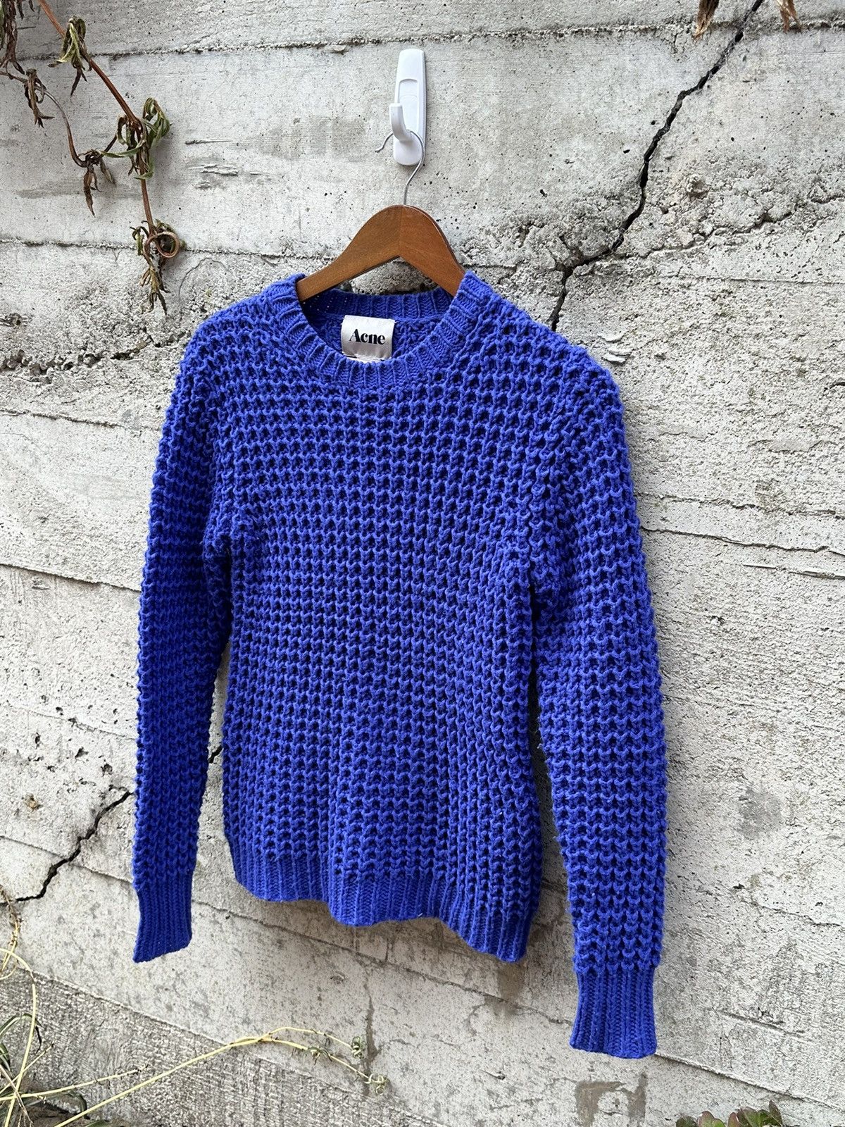 image of Grail Acne Studios Old School Complex Knit Sweater, Men's (Size Small)