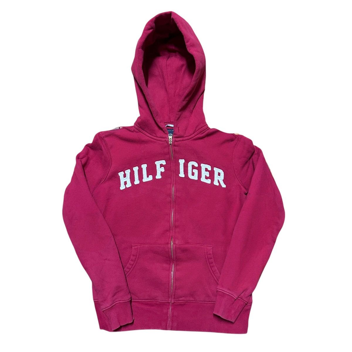 Tommy Hilfiger Women’s Y2K Tommy Hilfiger Pink Spellout Hoodie Size XS / US 0-2 / IT 36-38 - 1 Thumbnail