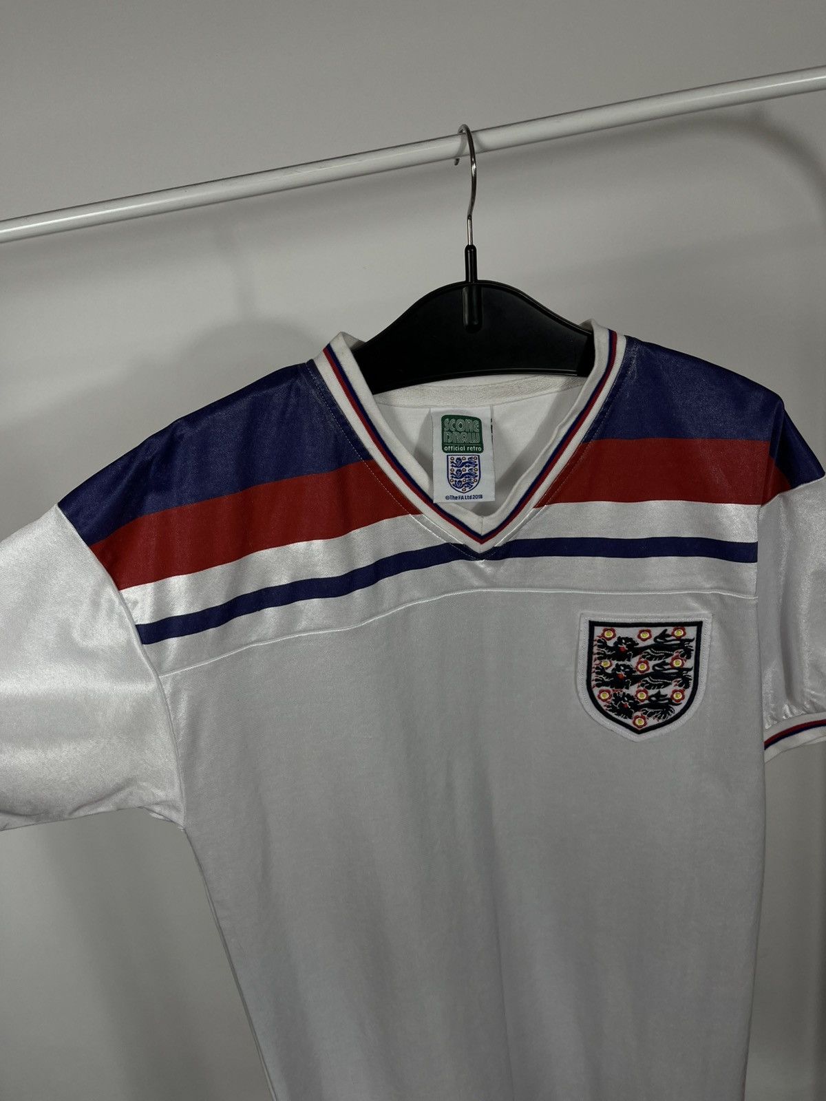 Other Score Draw England Retro Football Shirt White Size M Size US M / EU 48-50 / 2 - 5 Thumbnail