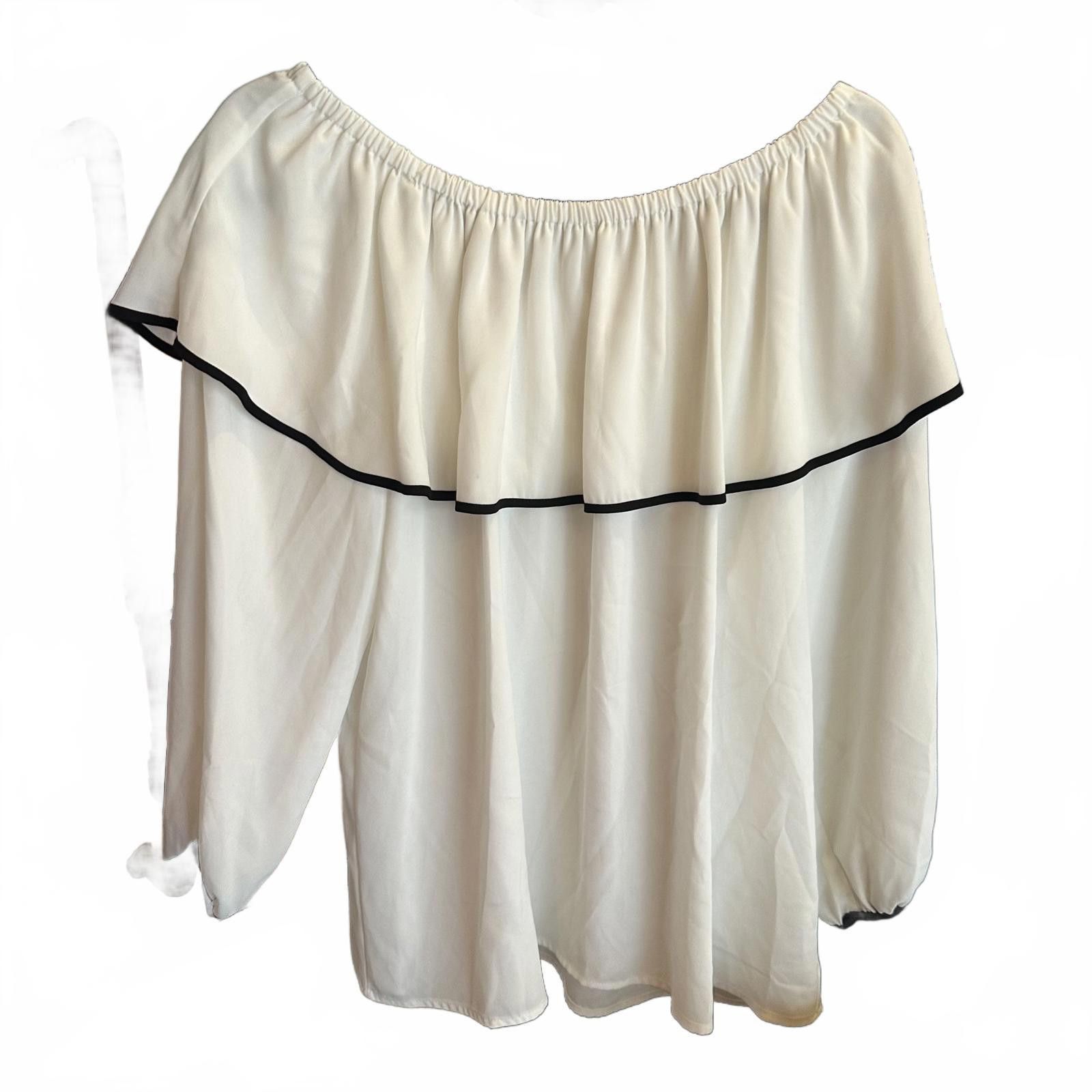Vince Camuto Luxe Off-Shoulder Blouse by Vince Camuto Size M / US 6-8 / IT 42-44 - 1 Thumbnail