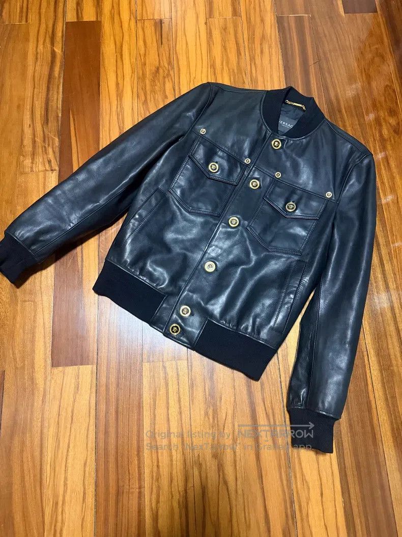 Versace Versace Leather jacket top Size US XS / EU 42 / 0 - 1 Thumbnail
