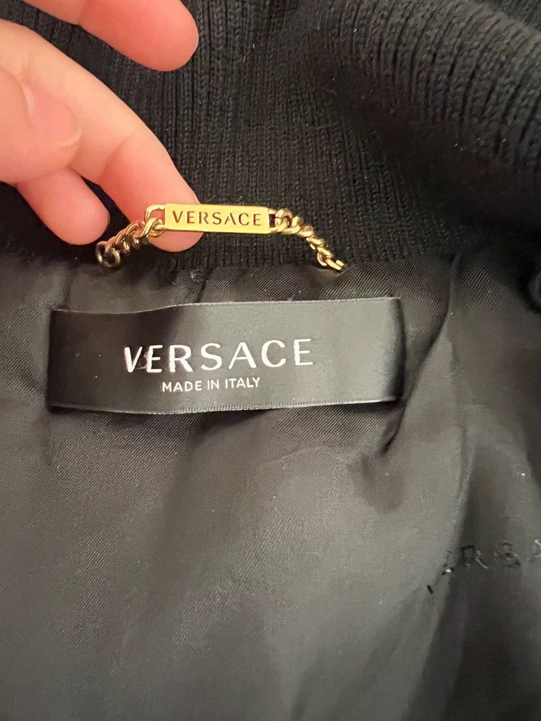 Versace Navy collar jacket