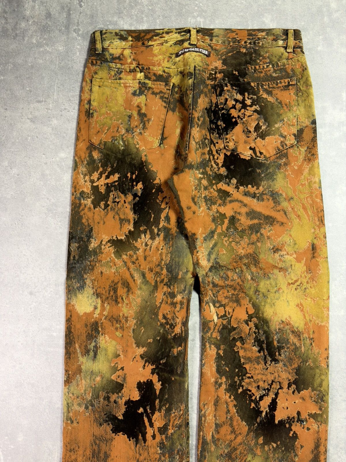 Jean Paul Gaultier 90s Jean Paul Gaultier Moss Camo Trompe L’oeil Pants 32 Size US 32 / EU 48 - 12 Thumbnail