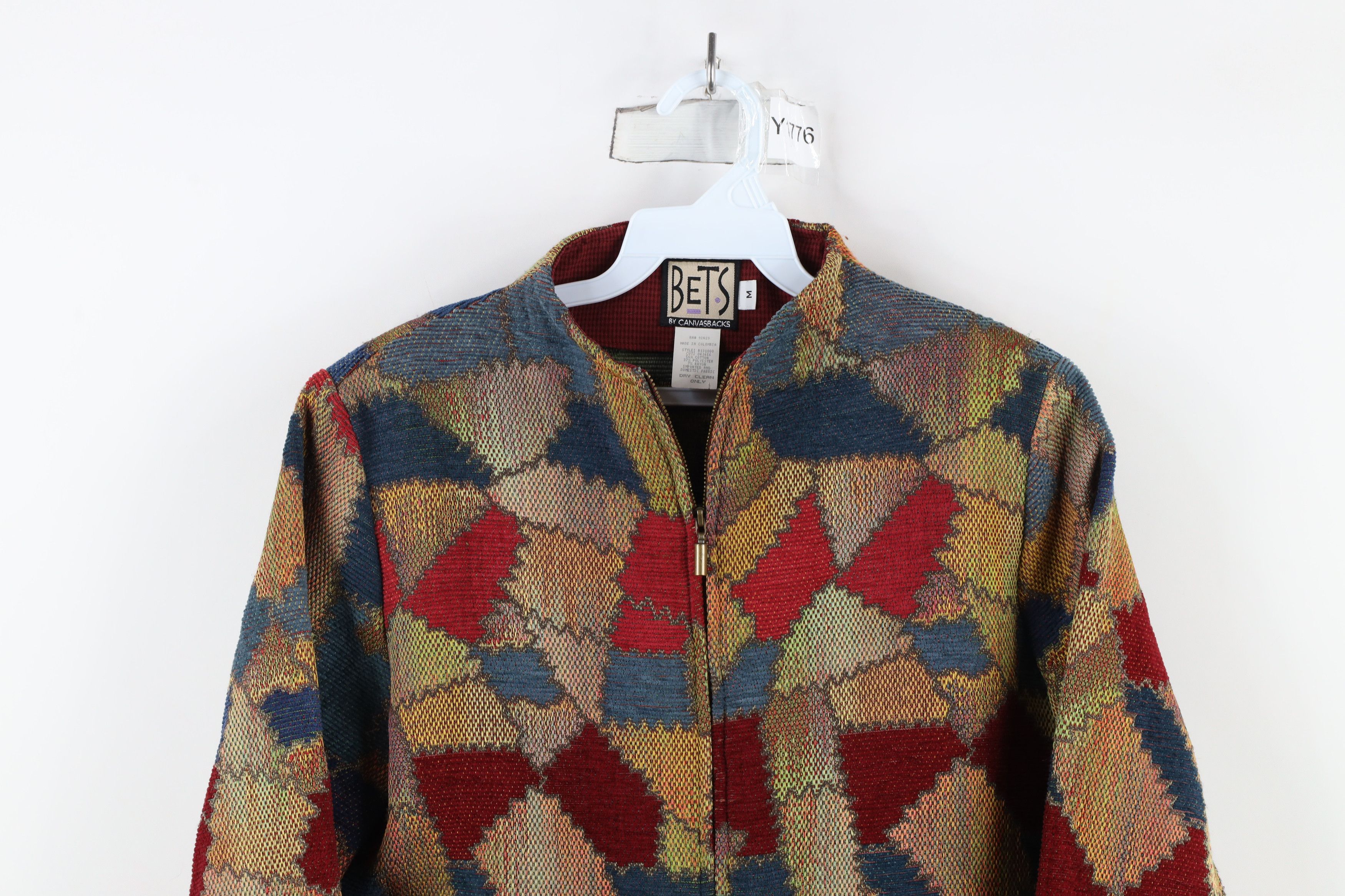 Vintage Vintage 90s Streetwear Patchwork Tapestry Full Zip Jacket Size M / US 6-8 / IT 42-44 - 2 Thumbnail