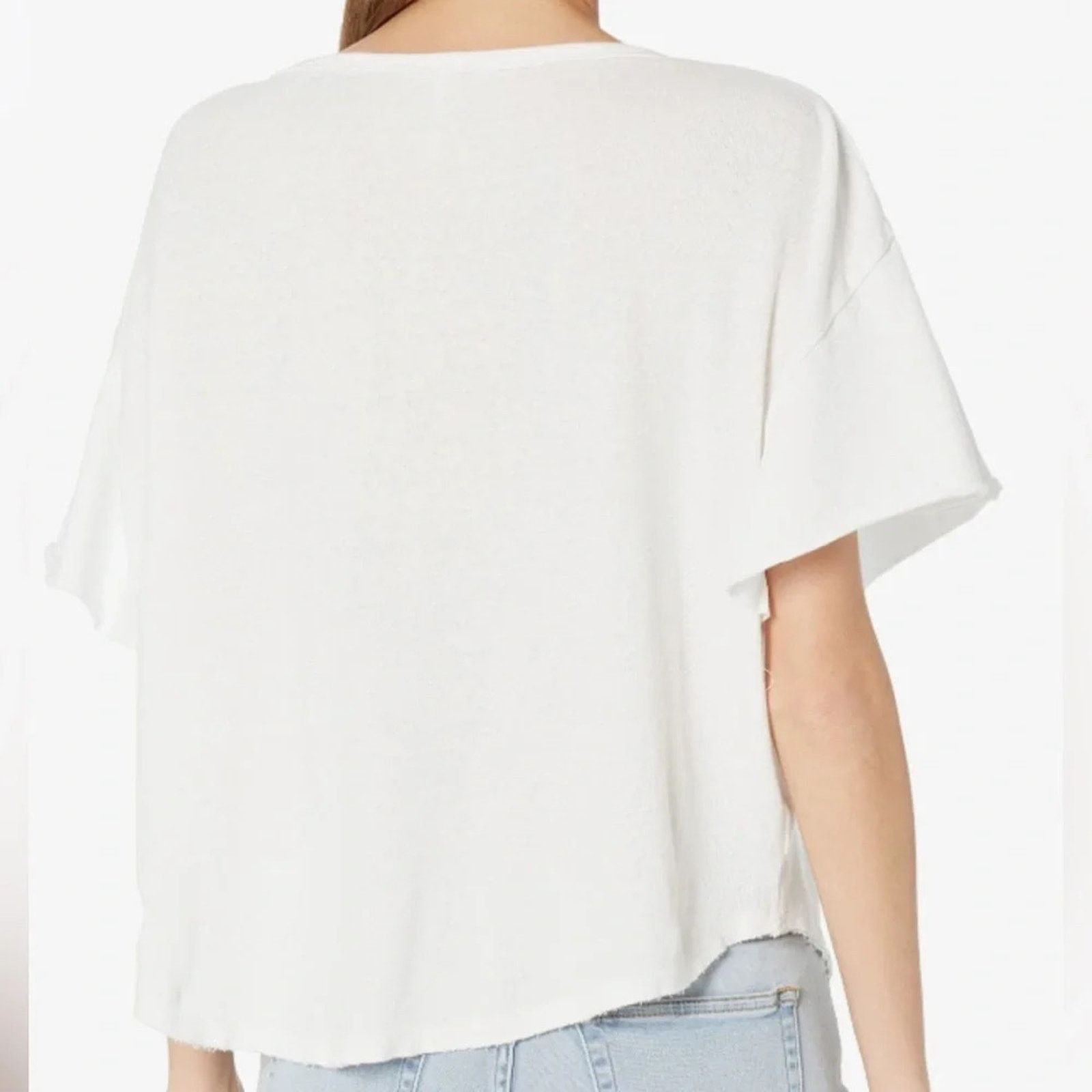 Free People Free People Girl Talk linen/cotton blend oversized top, Med Size M / US 6-8 / IT 42-44 - 2 Thumbnail