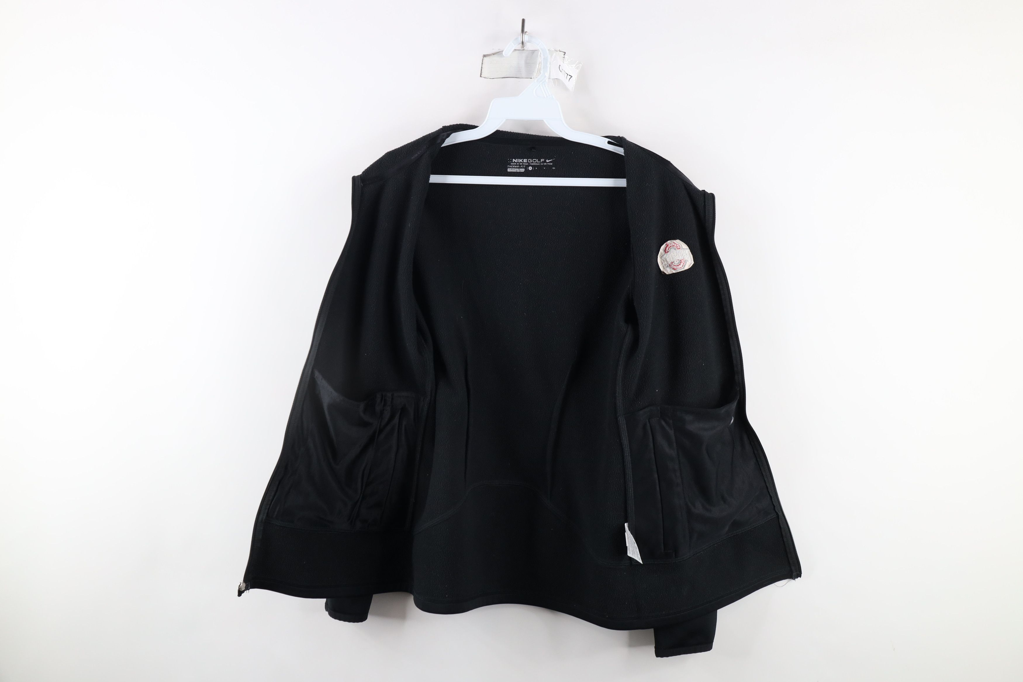 Nike × Vintage Nike Golf Therma Fit State University Full Zip Jacket Black Size S / US 4 / IT 40 - 7 Thumbnail