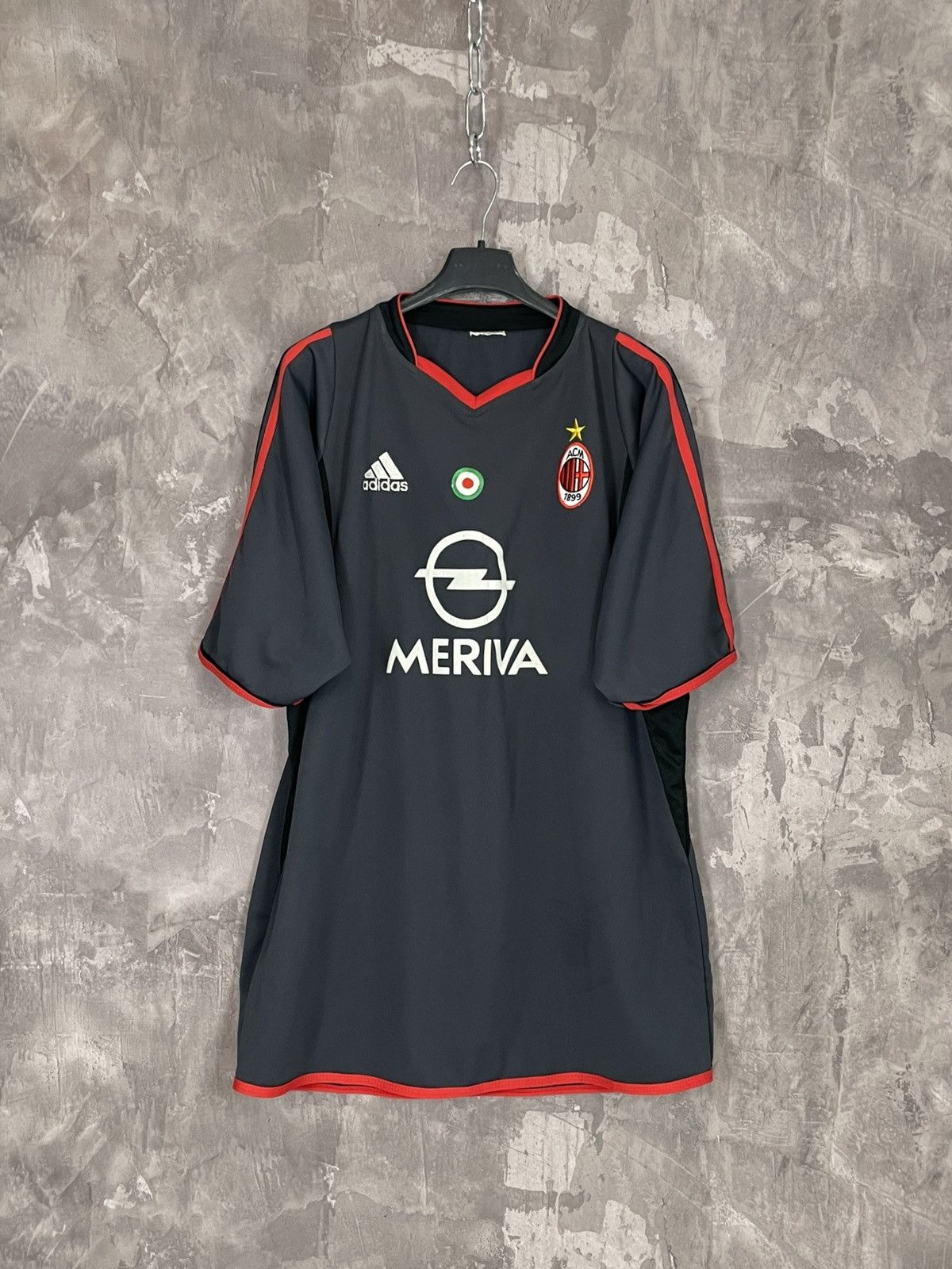 Vintage Adidas AC Milan 2003/2004 Vintage Jersey Size US L / EU 52-54 / 3 - 1 Thumbnail