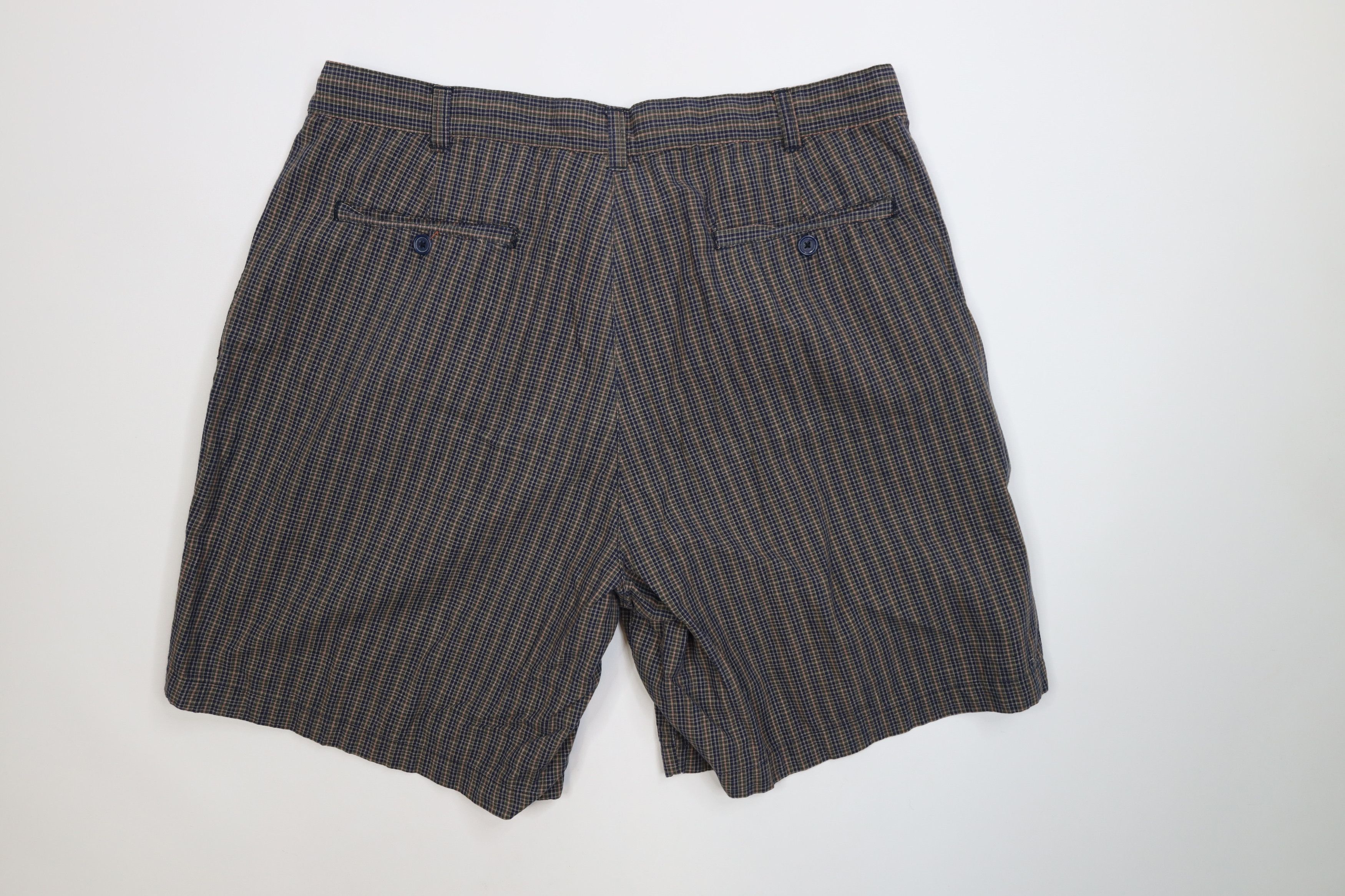 Vintage Vintage 90s Streetwear Chino Golf Shorts Plaid Cotton Size US 38 / EU 54 - 9 Thumbnail