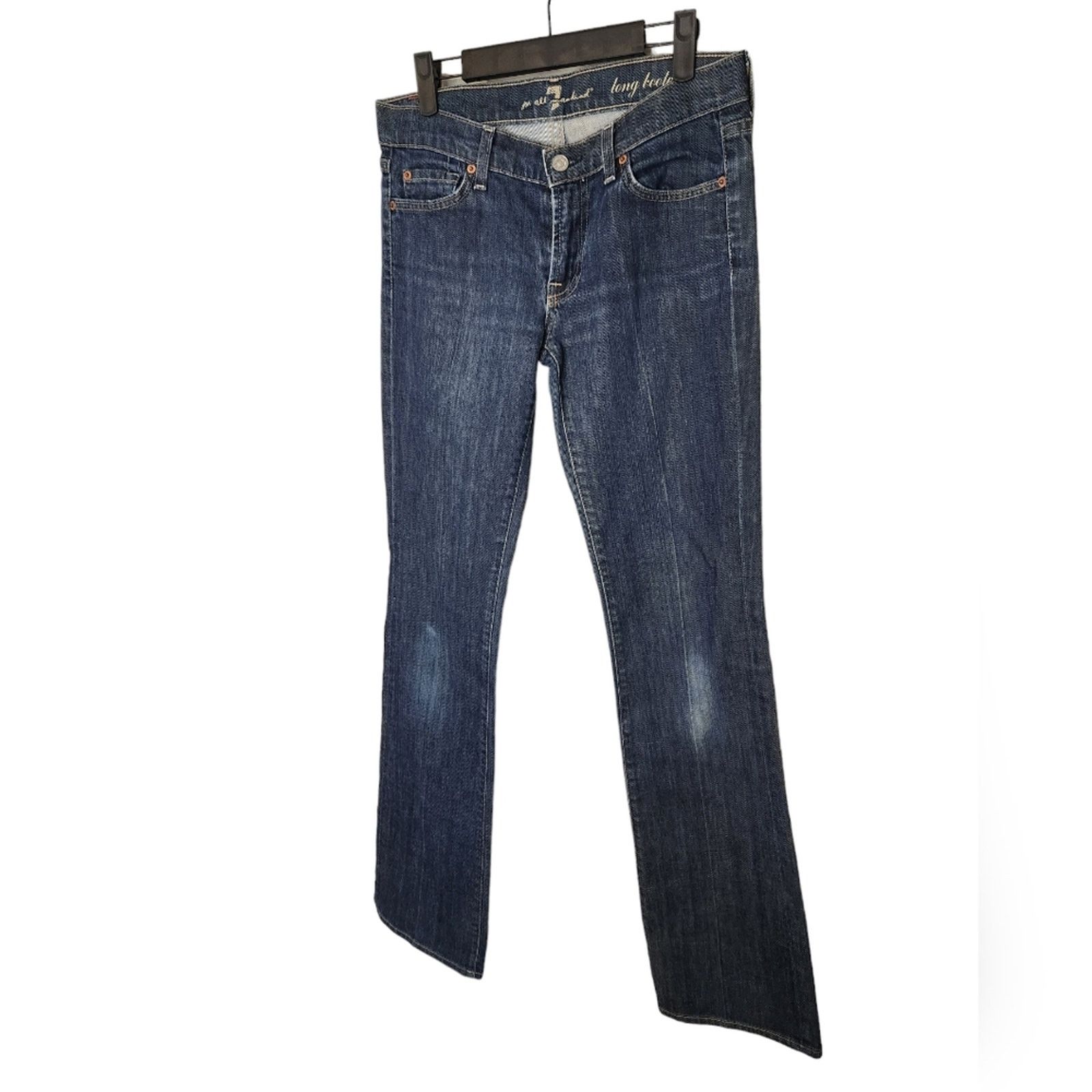 7 For All Mankind 7 For All Mankind Long Bootcut Jeans 28 low rise Size 28" / US 6 / IT 42 - 4 Thumbnail