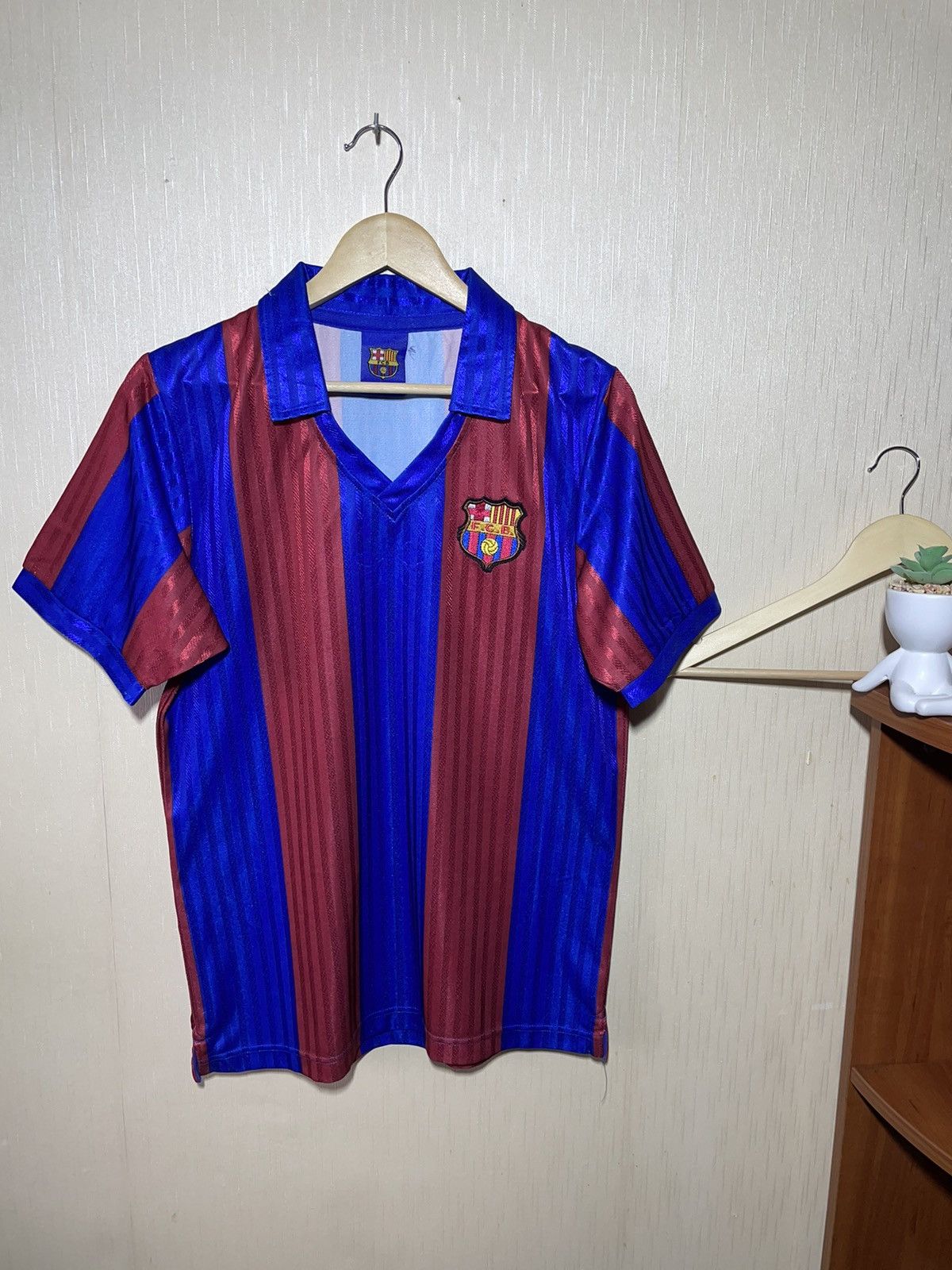 Vintage Barcelona score draw retro jersey vintage Size US M / EU 48-50 / 2 - 1 Thumbnail
