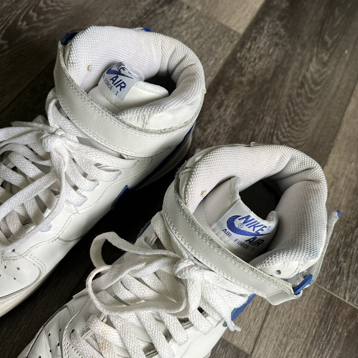 Nike Vintage 2003 Nike Air Force 1 Mid Royal Blue Sport Shoe 11.5 Size US 11.5 / EU 44-45 - 5 Thumbnail