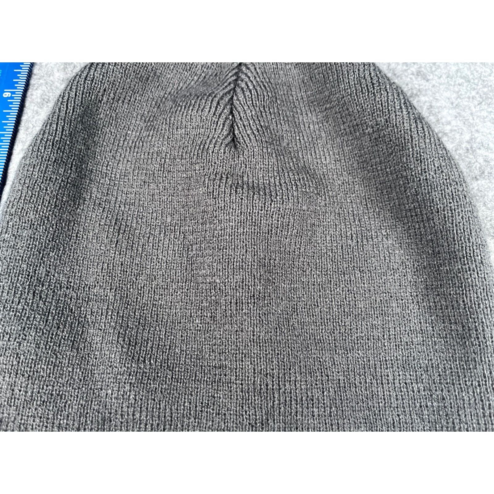 Mad Engine Mad Engine Beanie Hat Adult One Size Gray 100% Acrylic Embroidered Size ONE SIZE - 3 Thumbnail