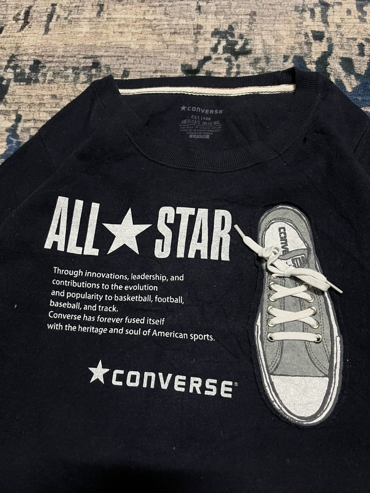 Converse 🔥Converse Skin Head Big Logo Sweetshirts Size US L / EU 52-54 / 3 - 2 Thumbnail