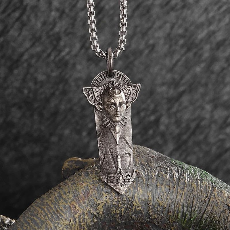 Jewelry Retro Egyptian Mummy Pharaoh Necklace Pendant Size ONE SIZE - 2 Thumbnail