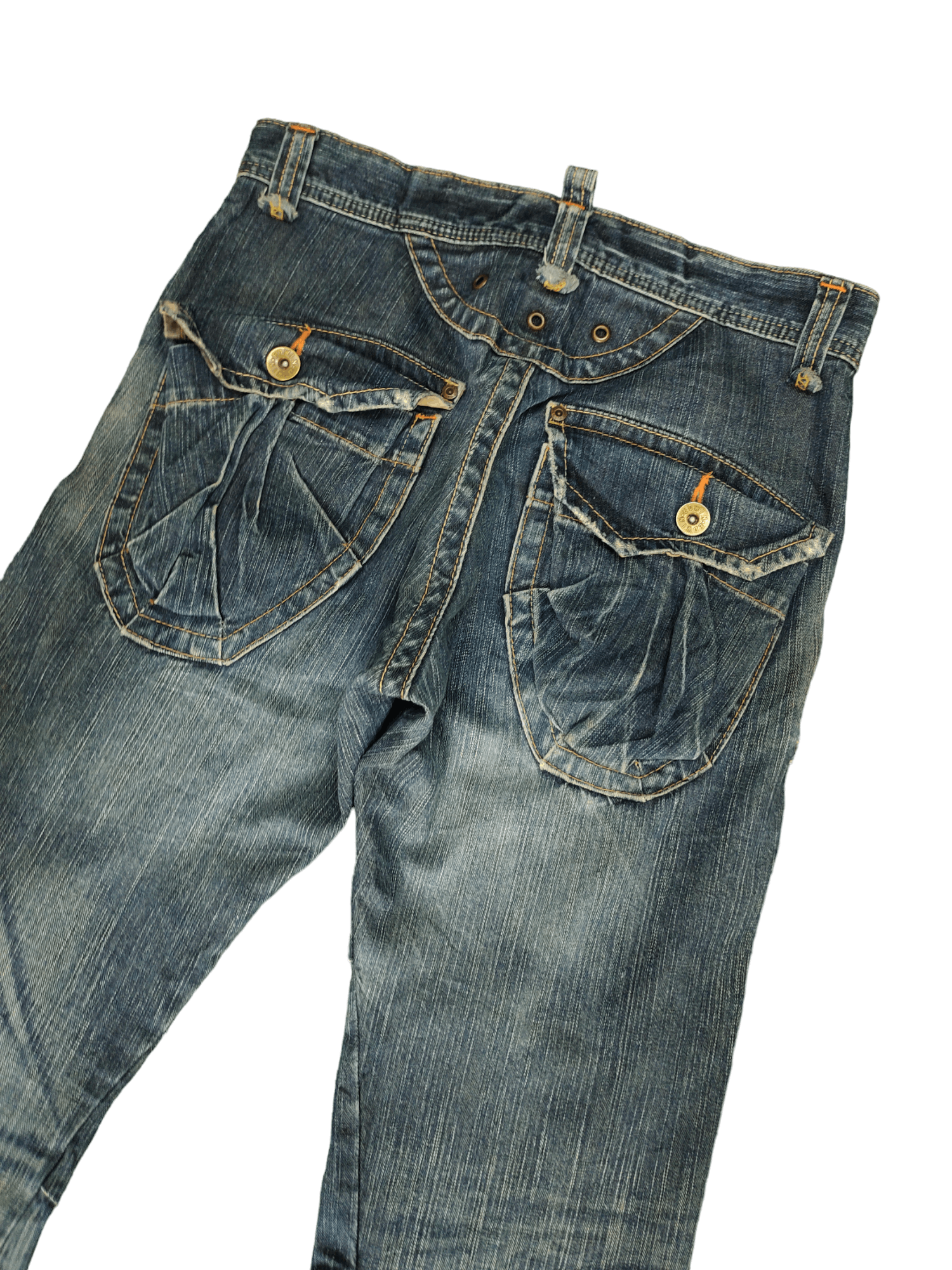 Edwin Flare Jeans Edwin 505 Multi Cargo Pocket Denim Boot Cut Size US 31 - 14 Thumbnail