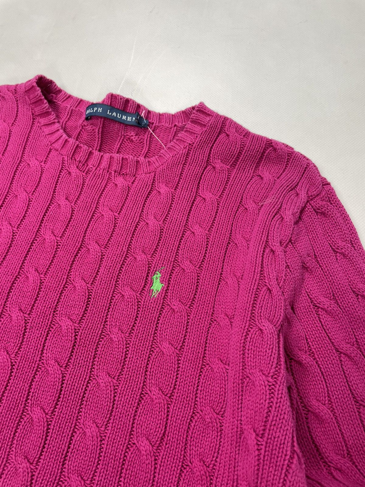 Polo Ralph Lauren Polo by Ralph Lauren ( Size L ) Vintage Pink Knit Sweater Size L / US 10 / IT 46 - 6 Thumbnail