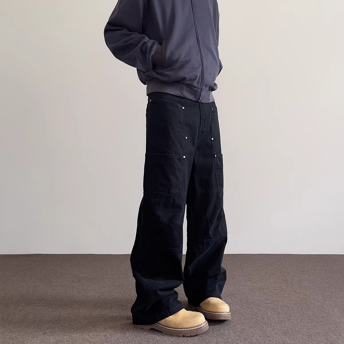 Japanese Brand × Vintage Street Vintage Workwear Straight Leg Casual Pants Size US 34 / EU 50 - 3 Thumbnail