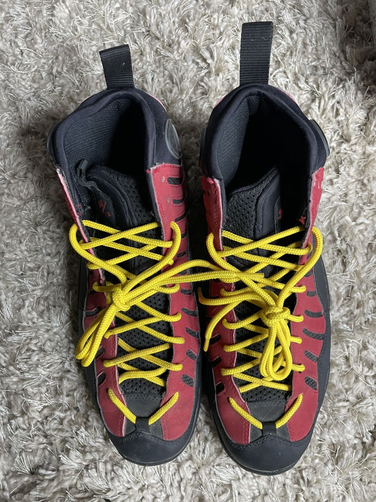 Nike Nik Air Bakin Black Red 2013 Size US 10.5 / EU 43-44 - 5 Thumbnail