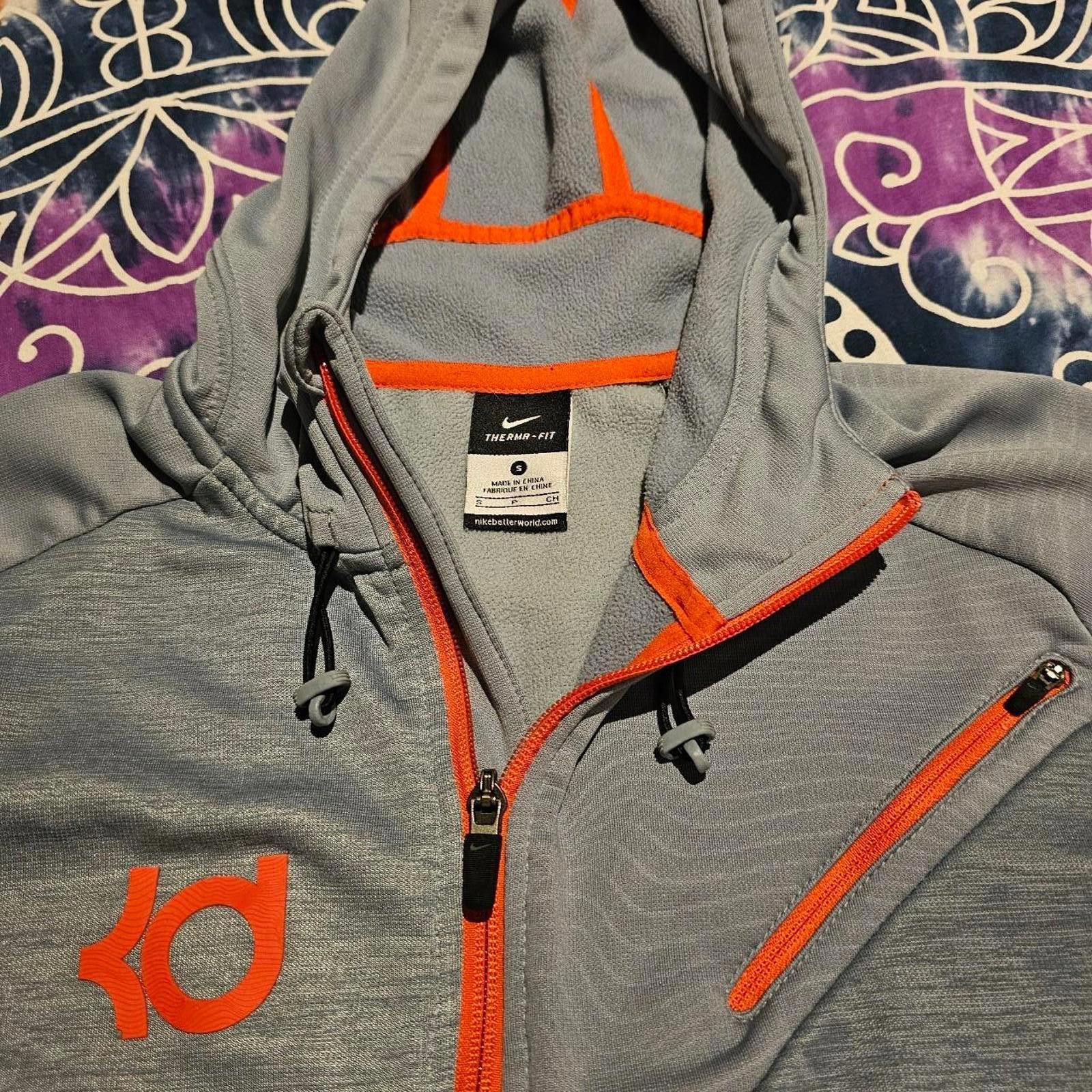 Nike Nike Men's KD Kevin Durant Grey and Orange Jacket Size US S / EU 44-46 / 1 - 3 Thumbnail