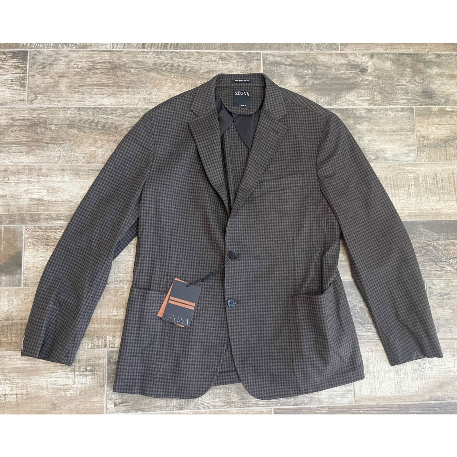 Ermenegildo Zegna $5595 NWT ZEGNA Brown Cashmere 15 Mil Mil 15 Blazer 58(48)R Size 48R - 1 Thumbnail