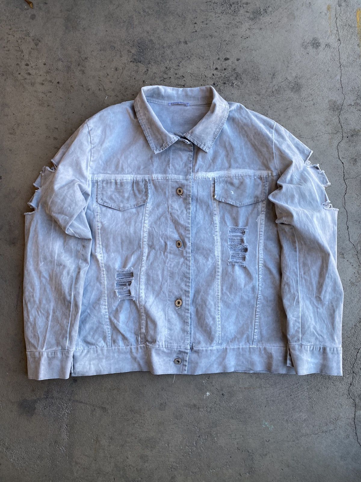 Japanese Brand vintage light jacket washed distressed Japanese style design Size US M / EU 48-50 / 2 - 1 Thumbnail