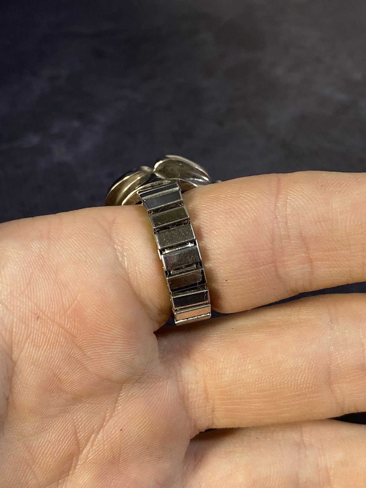 Japanese Brand × Jewelry Floral Silver Ring Watch by Japanese Brand Size ONE SIZE - 4 Thumbnail