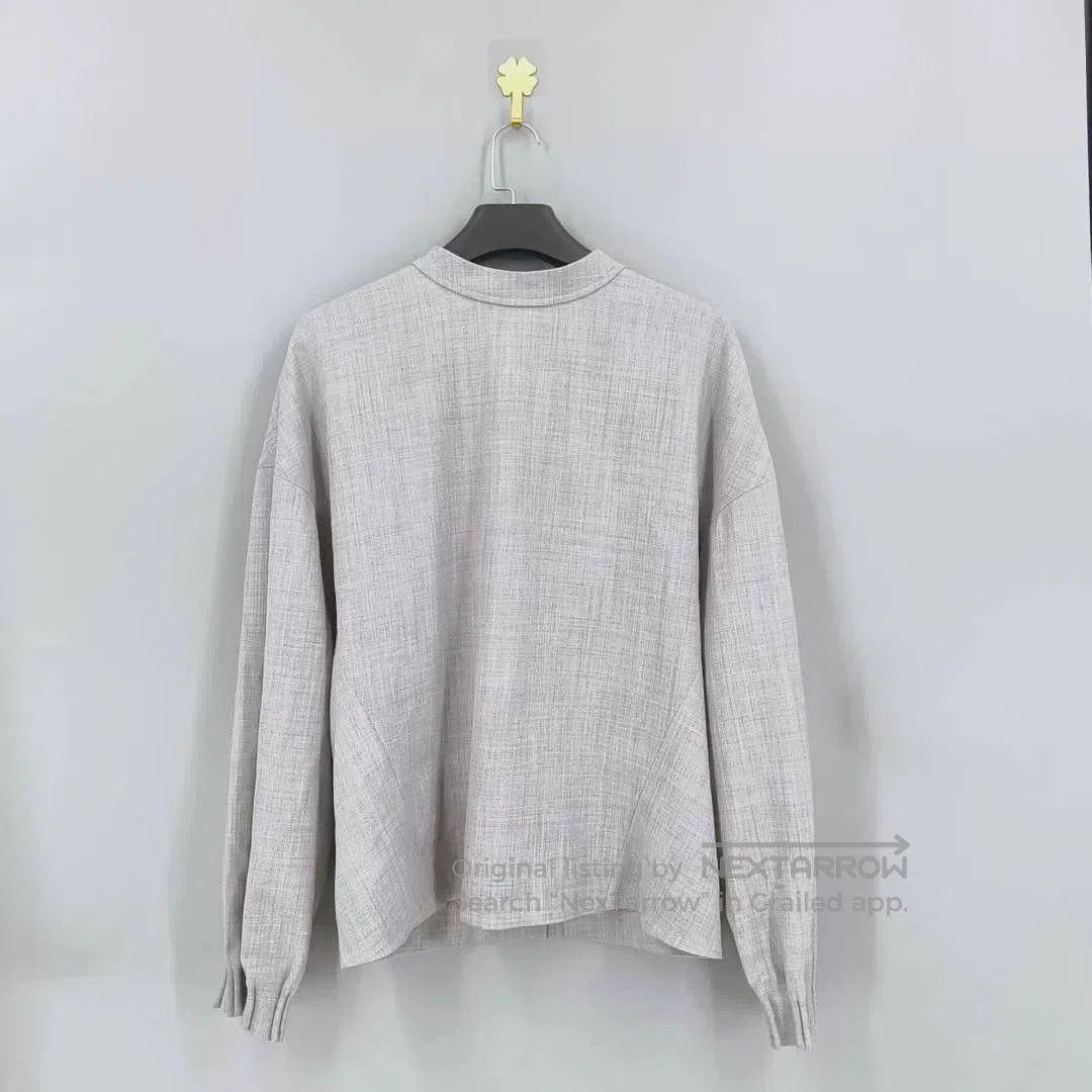 Dior Gray Wool Reversible Suit Jacket.
