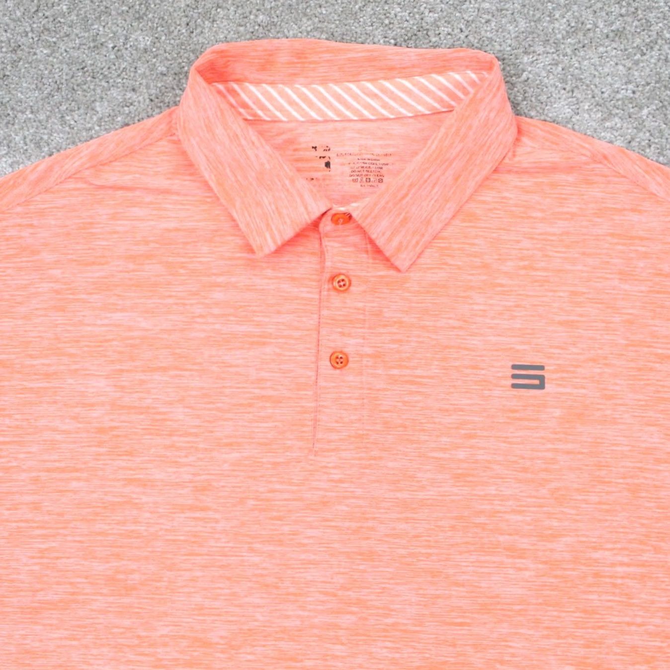 Vintage Three Sixty Six Polo Shirt Mens 3XL XXXL Orange Performance Stretch Golf S/S Shirt Size US XXL / EU 58 / 5 - 5 Thumbnail