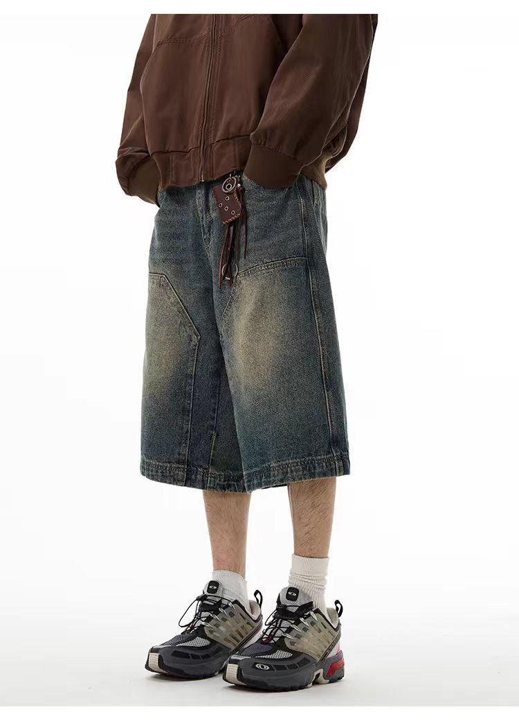 Japanese Brand × Vintage Street Vintage Loose Fit Denim Shorts Size US 32 / EU 48 - 3 Thumbnail