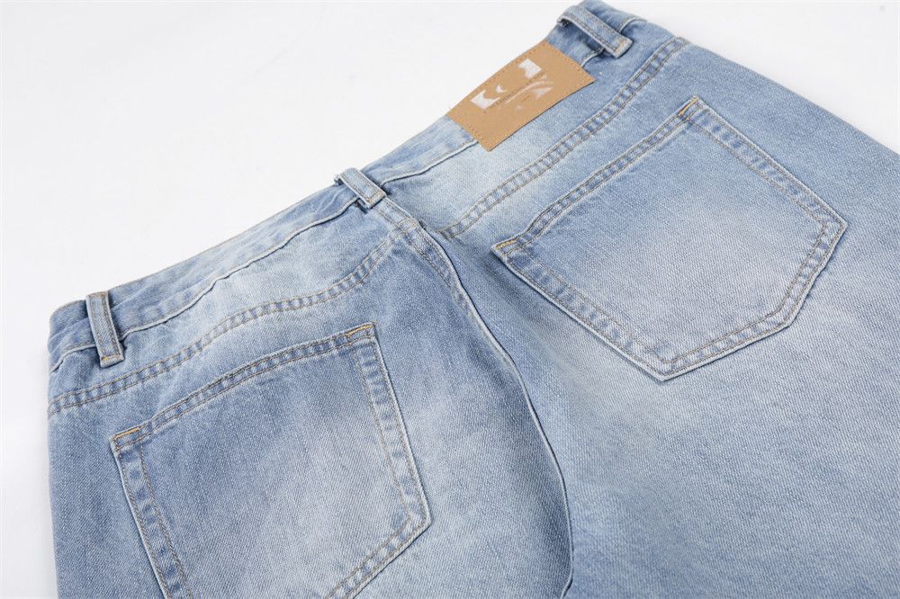 Jean Men's American-Style Light-Wash Gradient Jeans Size US 32 / EU 48 - 4 Thumbnail