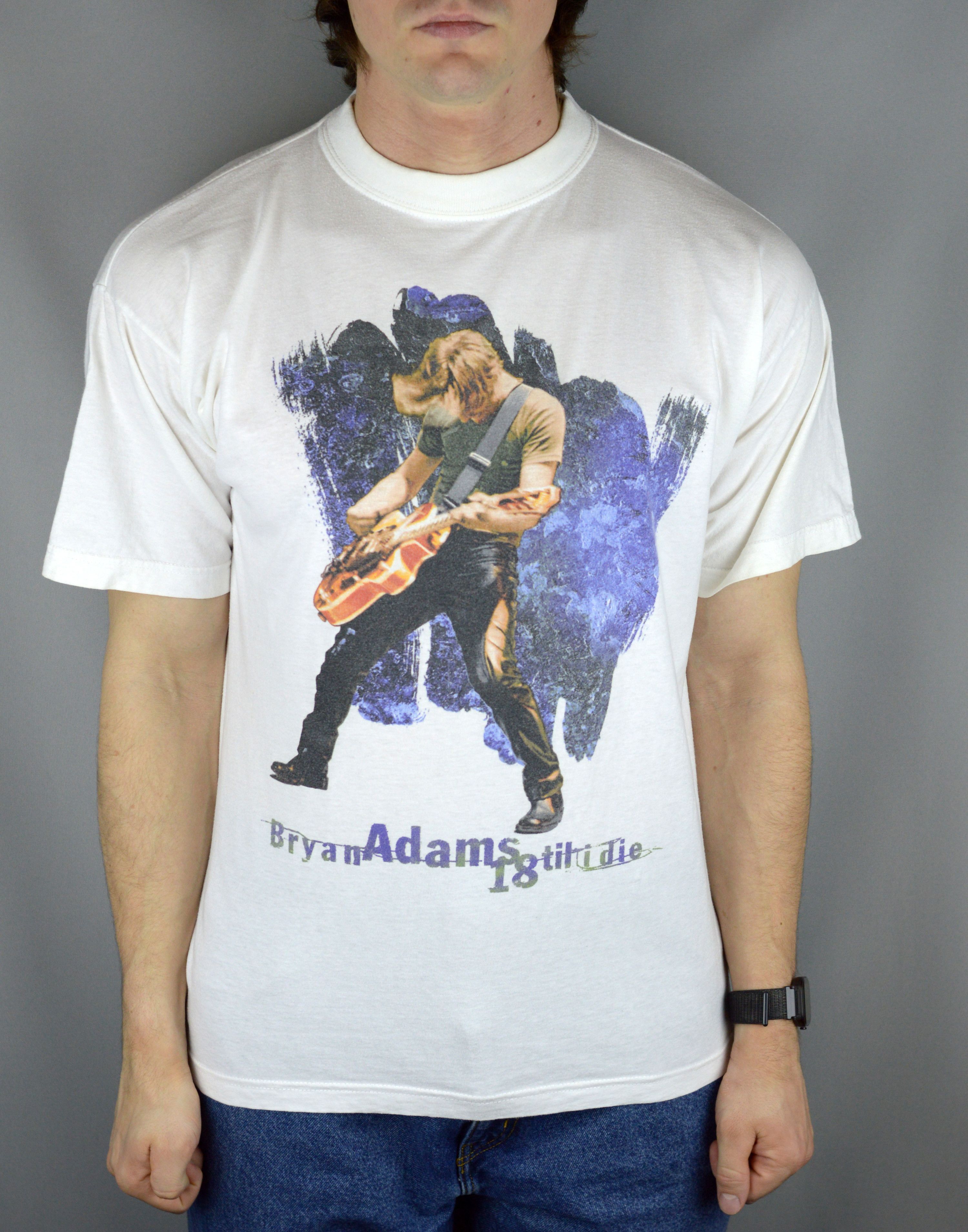 Band Tees Vintage Bryan Adams 18 Till I Die 90s t shirt Size US L / EU 52-54 / 3 - 1 Thumbnail