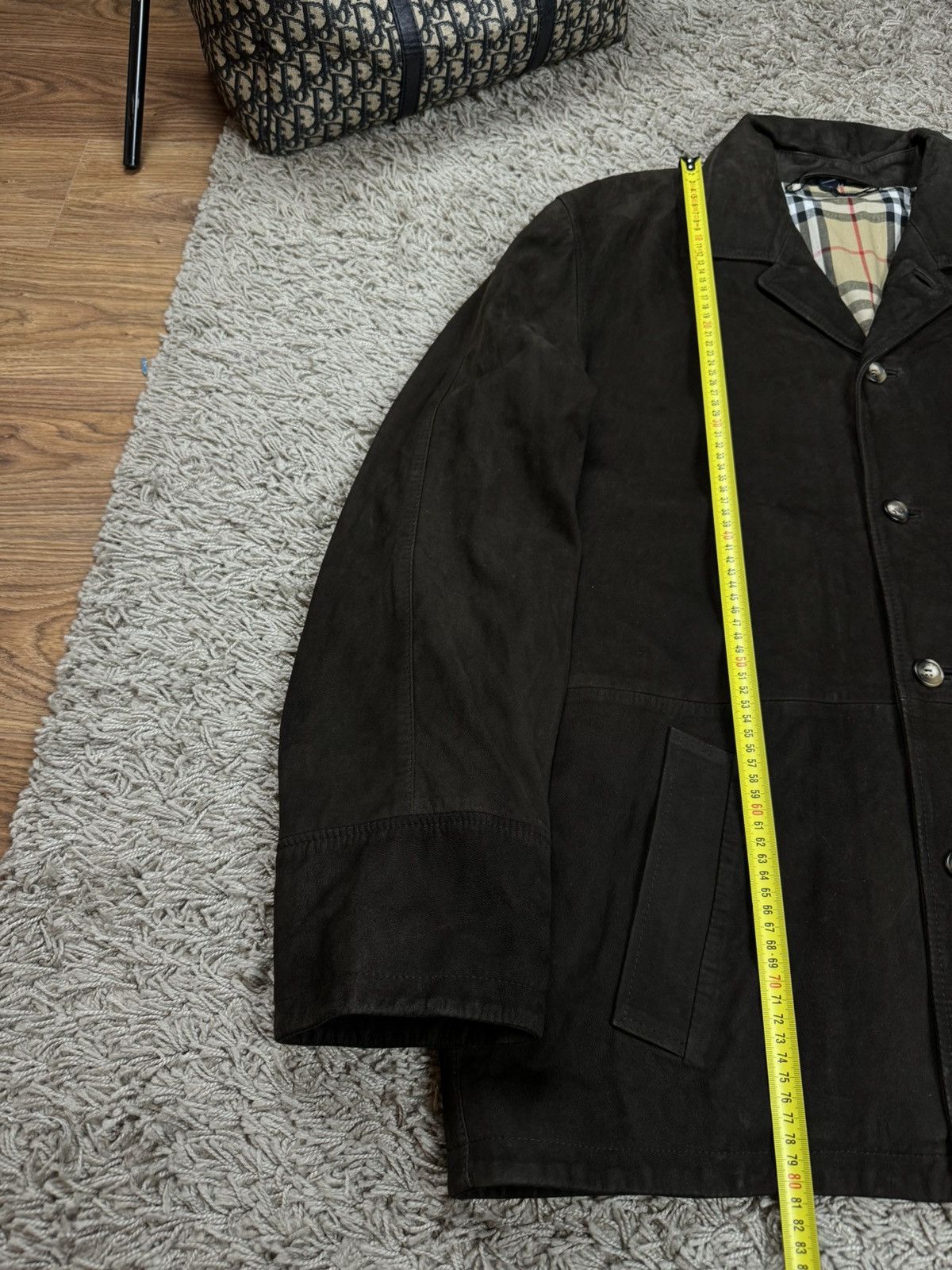 Burberry Vintage leather jacket Burberry original luxury casual item Size US XL / EU 56 / 4 - 7 Thumbnail