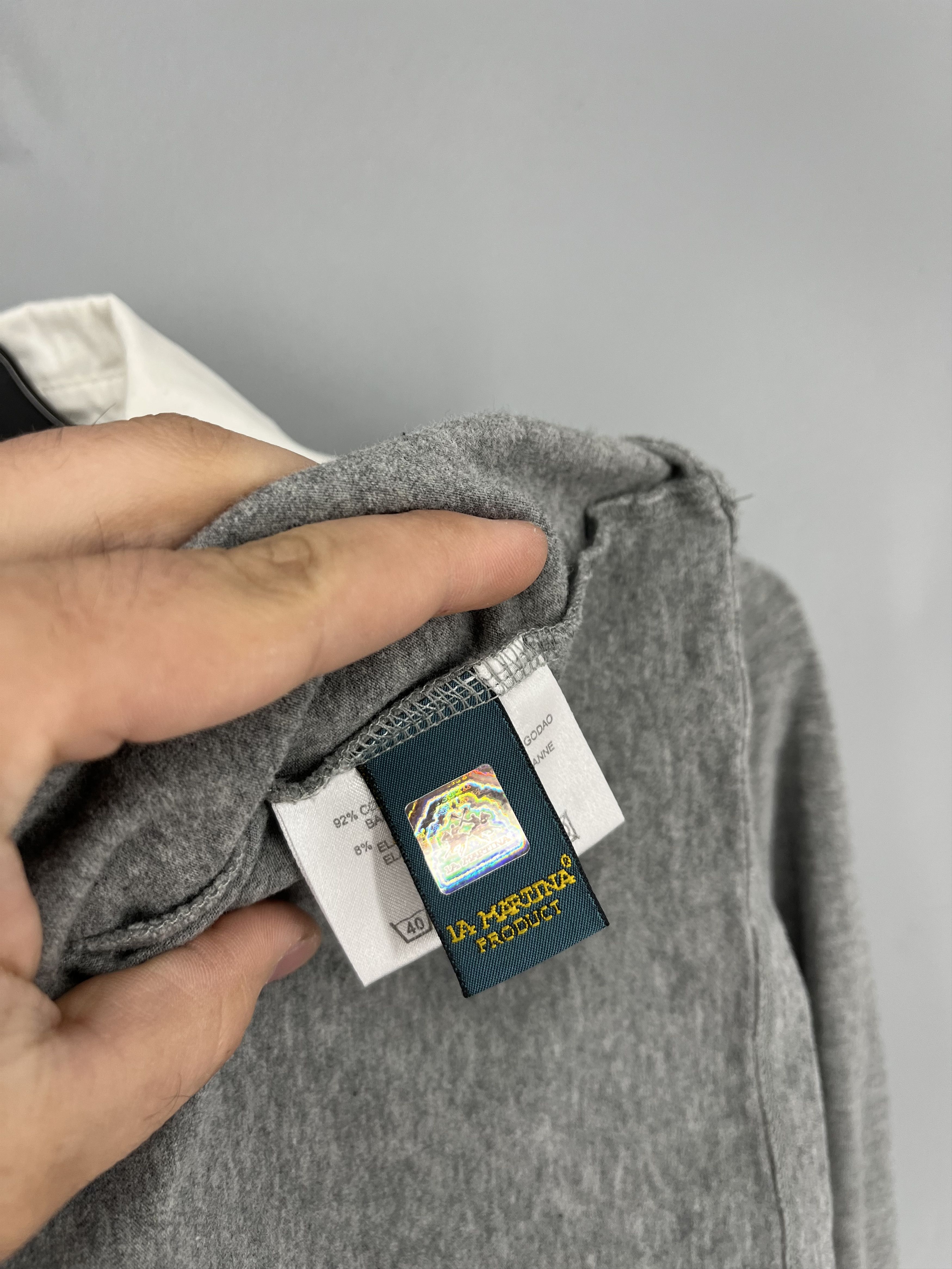 La Martina VTG La Martina Saddlery Gray Long Sleeve Polo Shirt Size M Size M / US 6-8 / IT 42-44 - 7 Thumbnail
